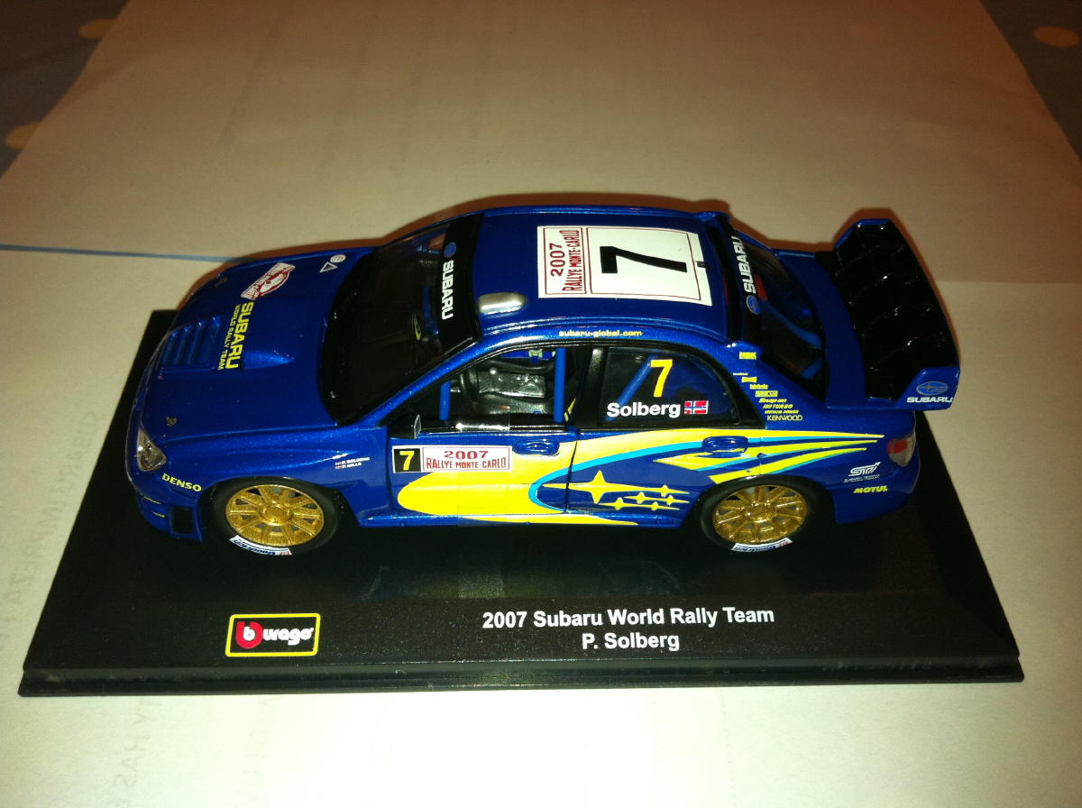 a BURAGO subaru 2007 WRC